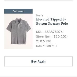 Elevated Tipped 3-Button Sweater Polo